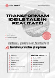 sublimare, gravura laser, imprimare UV